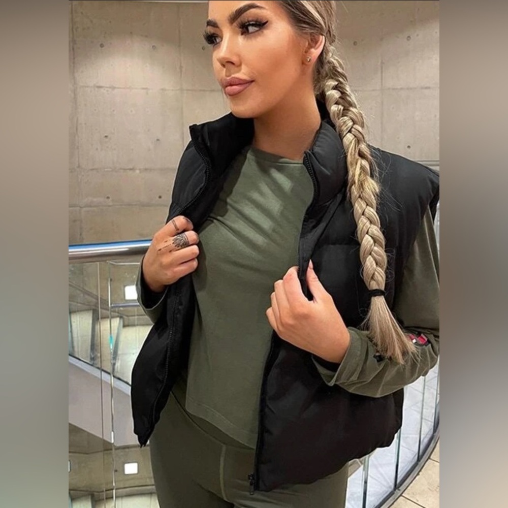 Black Puffer Vest - size 4